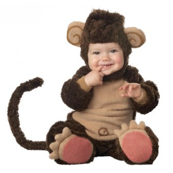 InCharacter Costumes Baby's Lil' Monkey Costume, Brown/Tan, Medium (12-18 Months)
