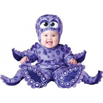 InCharacter Costumes Baby's Tiny Tentacles Octopus Costume, Purple, Medium