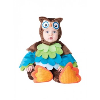 InCharacter Costumes Baby's What A Hoot Owl Costume, Brown/Multi, 6 to 12 months