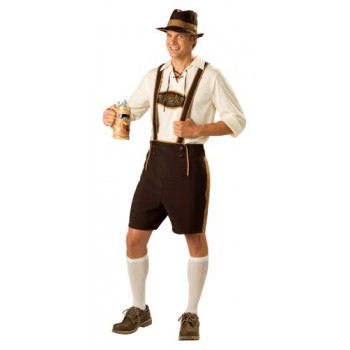 InCharacter Costumes Men's Bavarian Guy Costume, Brown/Tan, Large