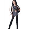 InCharacter Costumes Tween Kids Hooded Huntress Costume, Grey/Black, S (8-10)