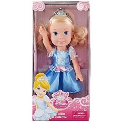 Disney Princess - Toddler Doll - Cinderella, Poseable Body, Incl. Tiara, 13"