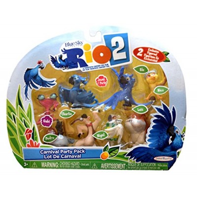 Rio 2 Movie Carnival Party Pack Mini Figures Set 8-pack