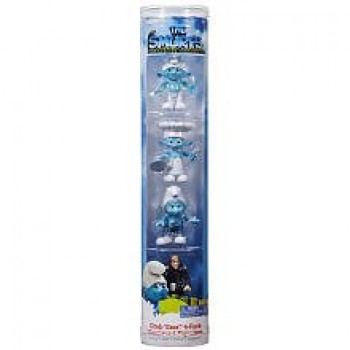 The Smurfs Movie Grab Ems Exclusive Mini Figure 4Pack Clumsy, Chef, Gutsy Gargamel