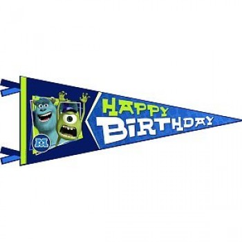 Monsters University Inc. Happy Birthday Banner Pennant (1ct)