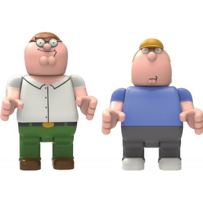 K'nex Family Guy-Peter and Chris Buildable Figures