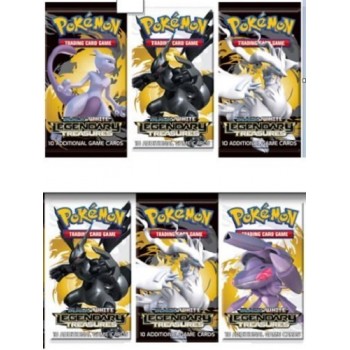6 SEALED BOOSTER PACKS - Pokemon TCG Trading Card Game Black & White BW Series #11: LEGENDARY TREASURES Booster Packs [Release Date: November 8 2013]
