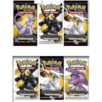 6 SEALED BOOSTER PACKS - Pokemon TCG Trading Card Game Black & White BW Series #11: LEGENDARY TREASURES Booster Packs [Release Date: November 8 2013]
