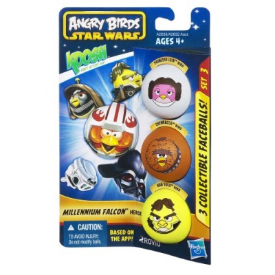 Koosh Angry Birds Star Wars Millennium Falcon Heroes, 3-Pack