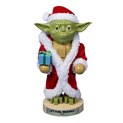 Kurt Adler Yoda in Santa Robe Nutcracker, 9-Inch