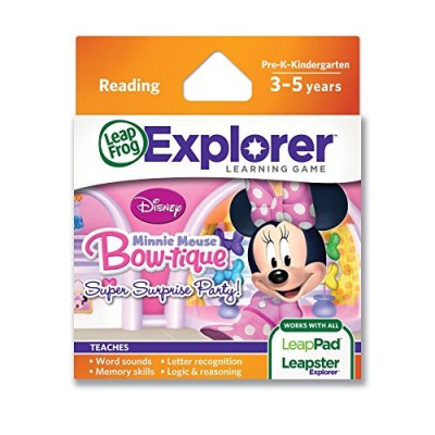 LeapFrog Disney Minnie's Bow-tique Super Surprise Party Learning Game (Works with LeapPad Tablets, and Leapster Explorer)