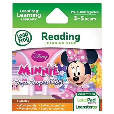 LeapFrog Disney Minnie's Bow-tique Super Surprise Party Learning Game (Works with LeapPad Tablets, and Leapster Explorer)