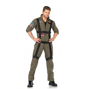 Leg Avenue Men's Top Gun Paratrooper Costume, Khaki, Small/Medium