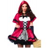 Leg Avenue Women's 2 Piece Gothic Red Riding Hood Costume, Red/White, Small