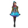 Leg Avenue Women's 3  Piece Deluxe Mad Hatter Costume, Multi, Small