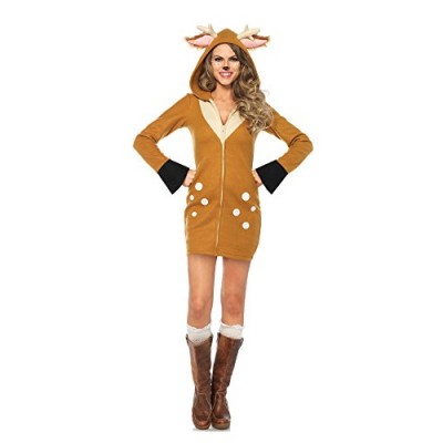 Leg Avenue Women's Fawn Cozy, Brown/Khaki, Medium