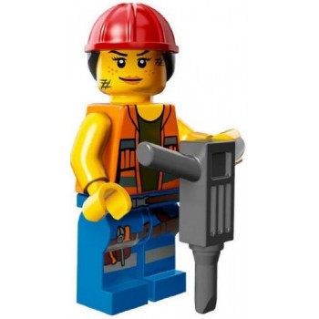 The Lego Movie Gail the Construction Worker Minifigure Series 71004