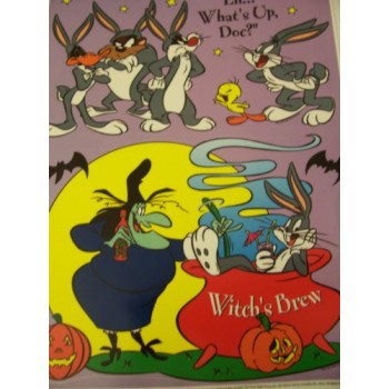 Looney Tunes Halloween Static Cling Window Cling ~ Witches Brew (2 Clings)