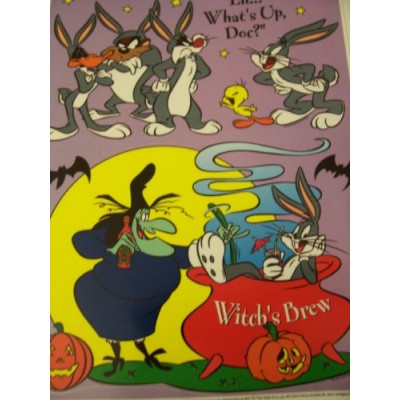 Looney Tunes Halloween Static Cling Window Cling ~ Witches Brew (2 Clings)