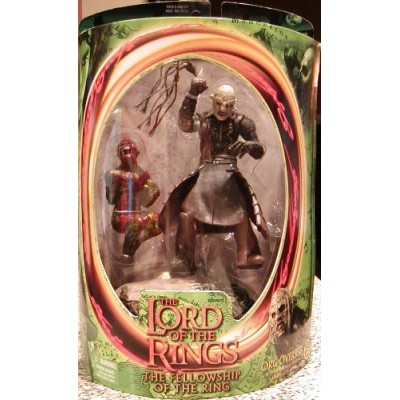Lord of the Rings Fellowship of the Ring Orc Overseer with Dungeons of Isengard Newborn UrukHai
