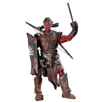 Lord of the Rings Trilogy Return of The King Bi Lingual Action Figure Series 3 Cirith Ungol UrukHai SwordSlashing