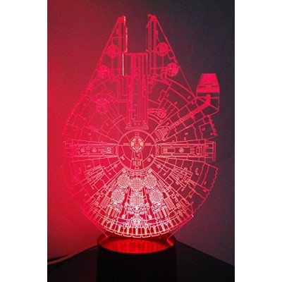 Loveboat 7 Colors Amazing Optical Illusion 3D Glow LED Lamp Art Sculpture Lights Produces Unique Lighting Effects and 3D Visualization for Home Dec...