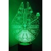 Loveboat 7 Colors Amazing Optical Illusion 3D Glow LED Lamp Art Sculpture Lights Produces Unique Lighting Effects and 3D Visualization for Home Dec...