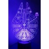 Loveboat 7 Colors Amazing Optical Illusion 3D Glow LED Lamp Art Sculpture Lights Produces Unique Lighting Effects and 3D Visualization for Home Dec...