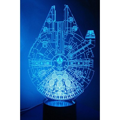 Loveboat 7 Colors Amazing Optical Illusion 3D Glow LED Lamp Art Sculpture Lights Produces Unique Lighting Effects and 3D Visualization for Home Dec...