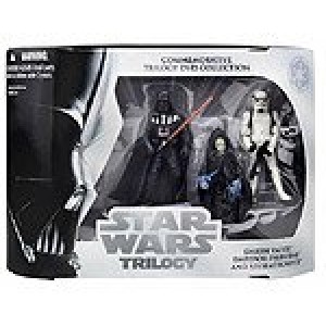 Star Wars Commemorative Trilogy DVD Collection Action Figure Set: Return of the Jedi (Darth Vader, Emperor Palpatine, Stormtrooper)