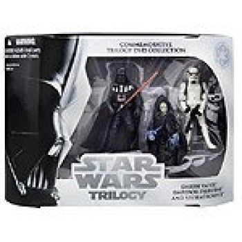 Star Wars Commemorative Trilogy DVD Collection Action Figure Set: Return of the Jedi (Darth Vader, Emperor Palpatine, Stormtrooper)