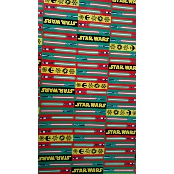 Star Wars Wrapping Paper Lightsaber Christmas Gift Wrap (1 Roll, 70 Sq. Ft.)