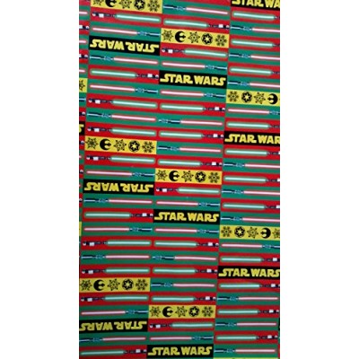 Star Wars Wrapping Paper Lightsaber Christmas Gift Wrap (1 Roll, 70 Sq. Ft.)