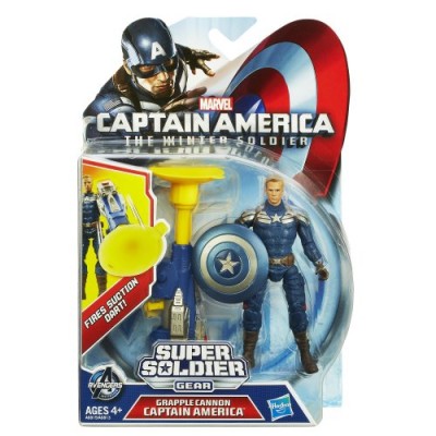 Captain America Super Soldier Gear Grapple Cannon Action Figure