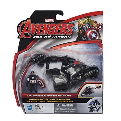 Marvel Avengers Age of Ultron Captain America and Marvel's War Machine 2.5 Inch Figures with Blast Cycle