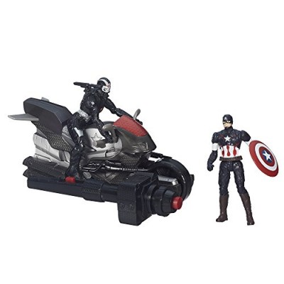 Marvel Avengers Age of Ultron Captain America and Marvel's War Machine 2.5 Inch Figures with Blast Cycle