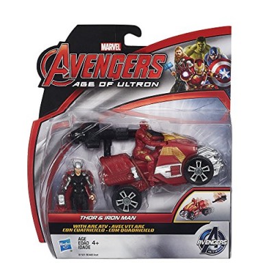 Marvel Avengers Age of Ultron Thor and Iron Man 2.5-Inch Figures with Arc ATV Vehicle