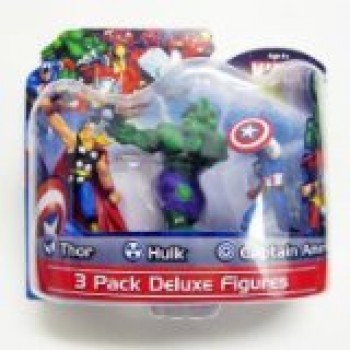Marvel Avengers - Thor, Hulk & Captain America - 3 Pack Deluxe 4" Figure Pack