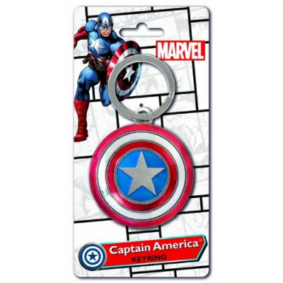Marvel Captain America Shield Pewter Key Ring