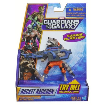 Marvel Guardians of The Galaxy Galactic Battlers Rocket Raccoon Figure