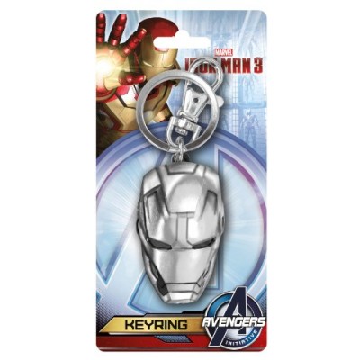 Marvel Iron Man 3 Head Pewter Key Ring