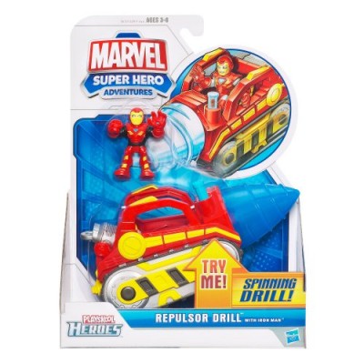 Marvel Super Hero Repulsor Drill with Iron Man (Colors may Vary)