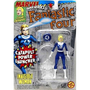 MARVEL SUPERHEROES FANTASTIC FOUR INVISIBLE WOMAN WITH CATAPULT POWER LAUNCHER ACTION FIGURE