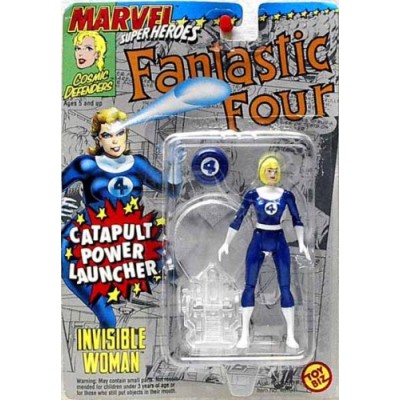 MARVEL SUPERHEROES FANTASTIC FOUR INVISIBLE WOMAN WITH CATAPULT POWER LAUNCHER ACTION FIGURE