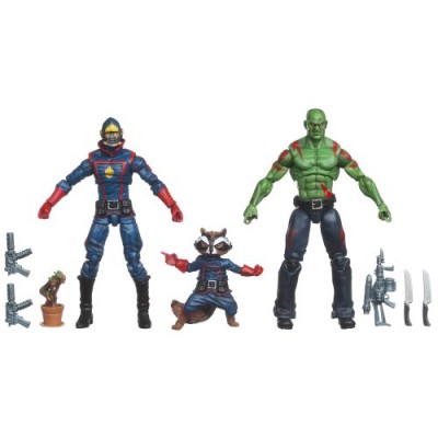 Marvel Universe Guardians of the Galaxy Drax the Destroyer Starlord Rocket Raccoon and Groot Set