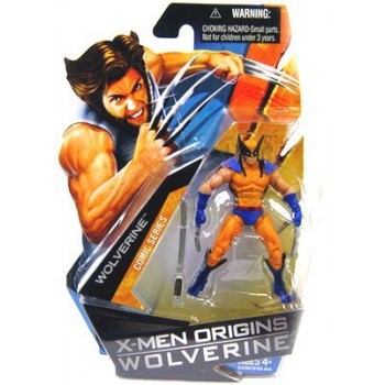 X-Men Origins Wolverine Action Figure Wolverine with Blue and Yellow Suit 84350