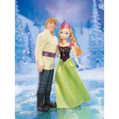 Disney Frozen Anna and Kristoff Doll, 2-Pack