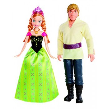 Disney Frozen Anna and Kristoff Doll, 2-Pack