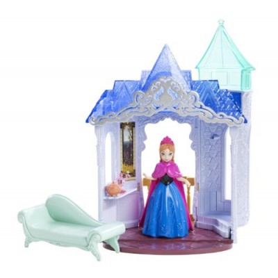 Disney Frozen MagiClip Flip 'N Switch Castle and Anna Doll