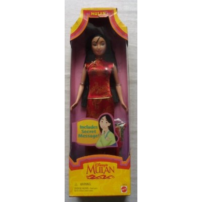 Disney MULAN doll in red fashion by Mattel 1997